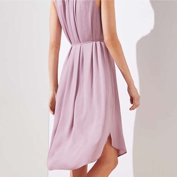 Loft Yellow Ruffle Tie Waist Dress - Picture 6 of 7